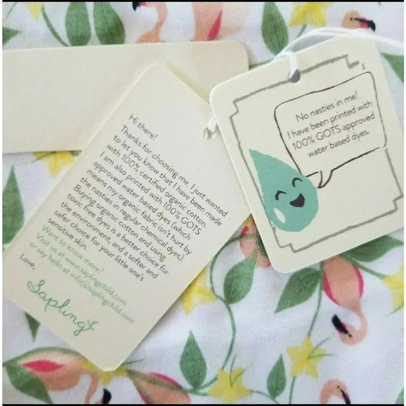 NWT Sapling Organic Bodysuit - Picture 4 of 5